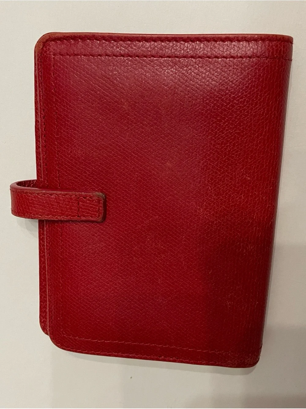 Coach vintage y2k Red Leather Compact Wallet euc comps $175 and up clean